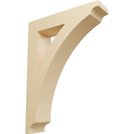 Ekena Millwork 1 3/4"W x 6 1/2"D x 9"H Small Thorton Wood Bracket, Maple BKTW01X06X09THMA